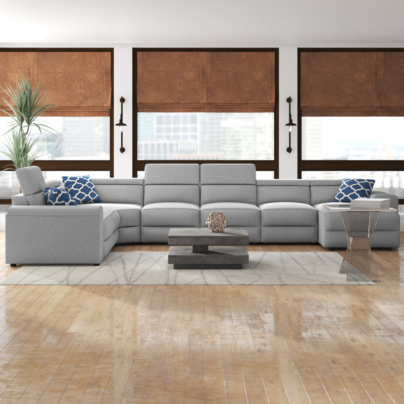 Ebern Designs Zerangue 171" Left Hand Facing Modular Sectional & Reviews Wayfair